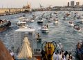 El puerto de Santa Cruz se viste de gala con la Virgen del Carmen en su regreso a la bahía tinerfeña
